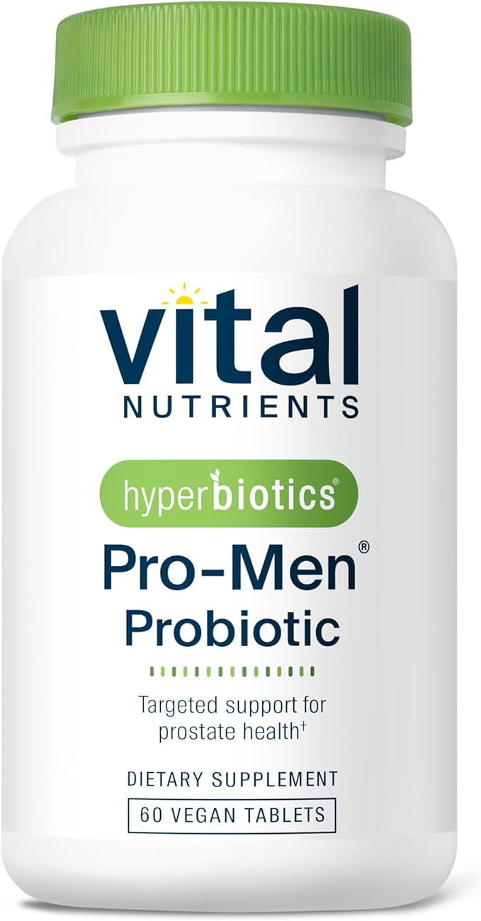Hyperbiotics Vital Nutrients Pro-Men Probiotic | Shelf-Stable Probiotics for Men | Targeted Support for Prostate Health and Digestive Balance*| Non-GMO | Gluten, Dairy, Soy Free | 60 Tablets