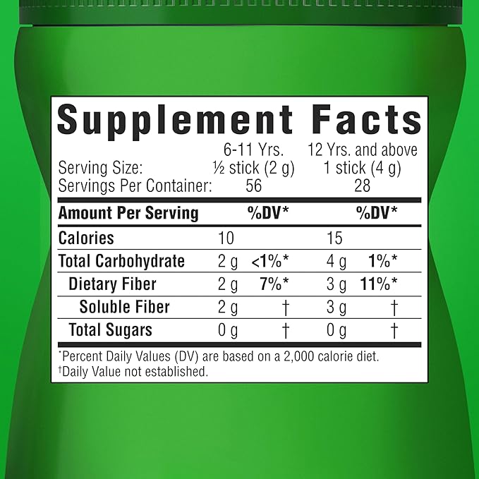 Benefiber On The Go Prebiotic Fiber Supplement Powder for Digestive Health, Daily Powder, Unflavored Stick Packs - 36 Sticks (Pack of 2)
