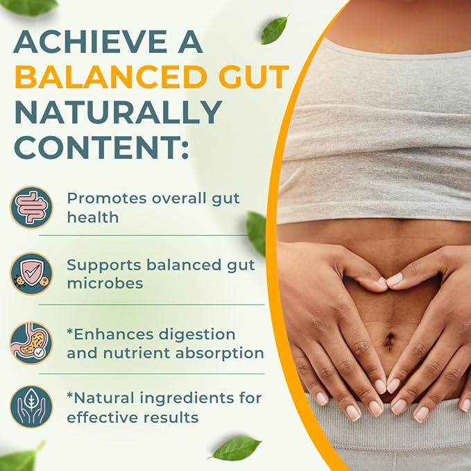 Vital Gut Health 4in1 Formula with Apple Cider Vinegar, Prebiotics & Probiotics, Digestive Enzymes for Strong Immunity Support and Complete Gut and Digestion Support