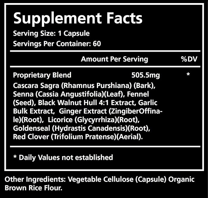Re+Gen Nutrition Fiber Supplement | Gut Cleanse, Stool Softeners for Men, Digestive Health Support for Adults, Bloating Relief for Men, Constipation and Gut Health, Helps Cleanse Body, 60 Capsules