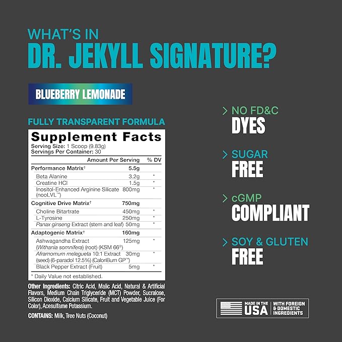 PROSUPPS Mr. Hyde® Signature Blue Razz and Dr. Jekyll® Signature Blueberry Lemonade Bundle