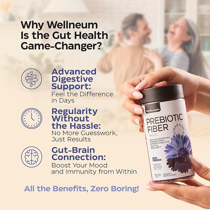 High Prebiotic Fiber Gummies for Women and Men 7G per Serving - Fiber Gummy Supplement for Digestive Support - Fiber Chews with Magnesium Citrate, Inulin, Probiotic - No GMO, Sugar Free - 160 pcs